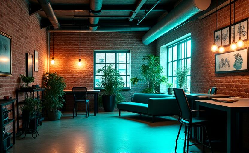 Tech-focused industrial loft renovation